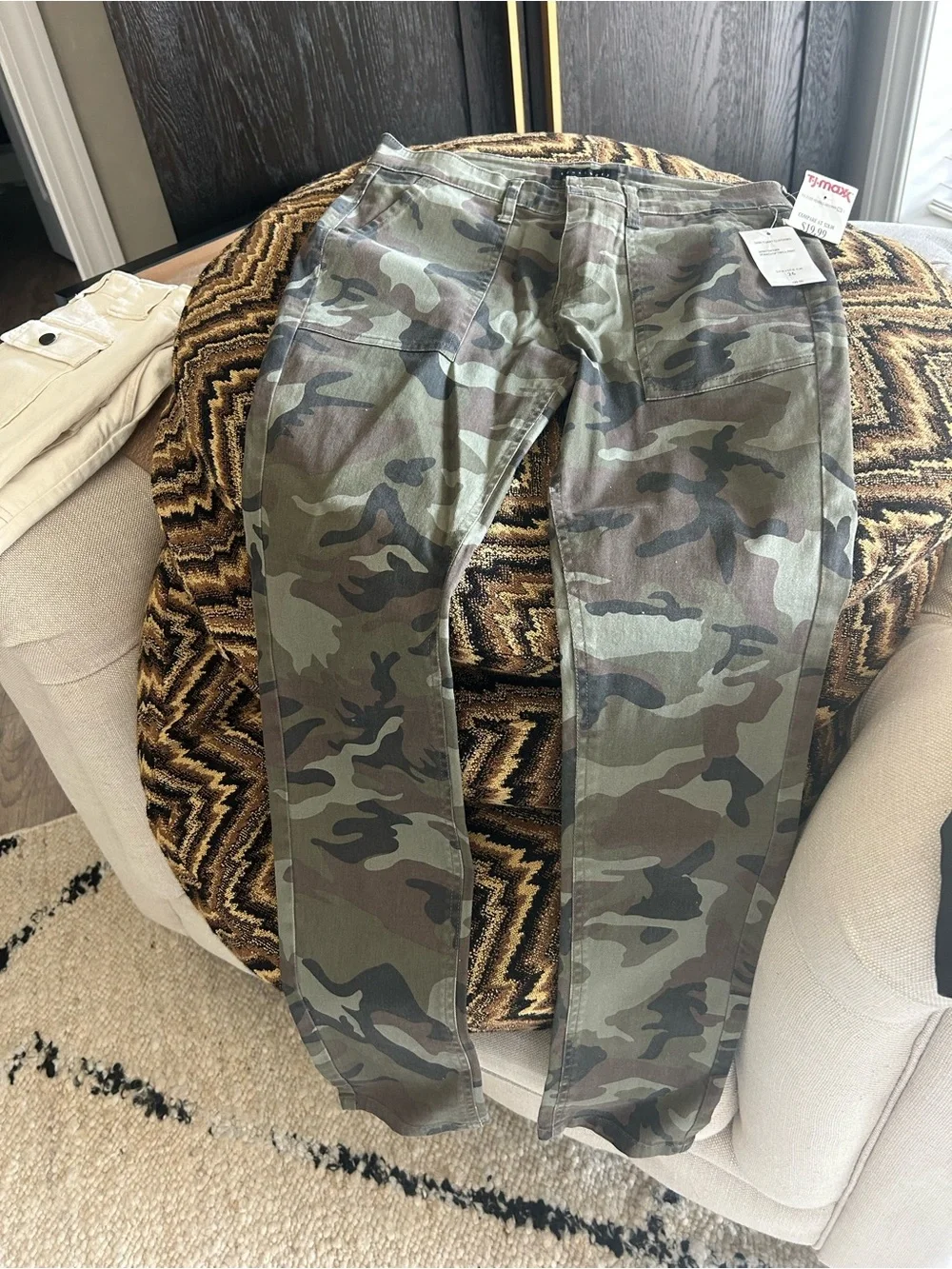 Sanctuary Camo Mini Skirt in Green and Brown